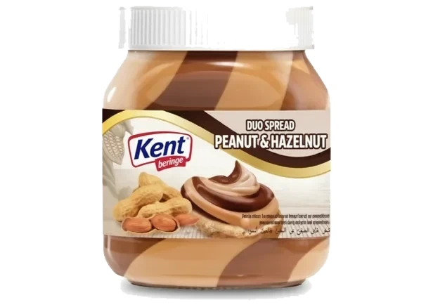 Kent Duo Peanøtt & Hasselnøttsmør 350g