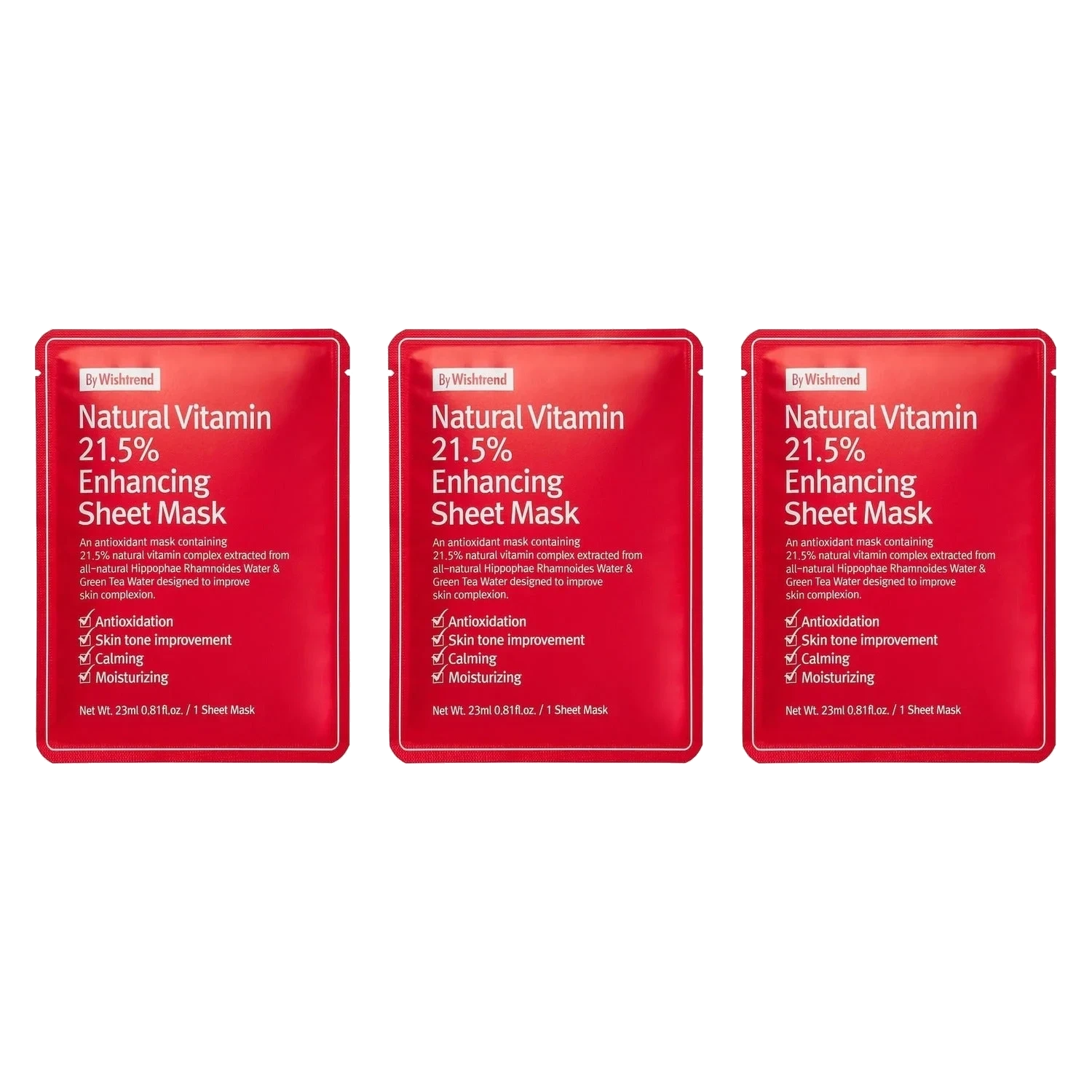 By Wishtrend Natural Vitamin 21,5% Enhancing Sheet Mask