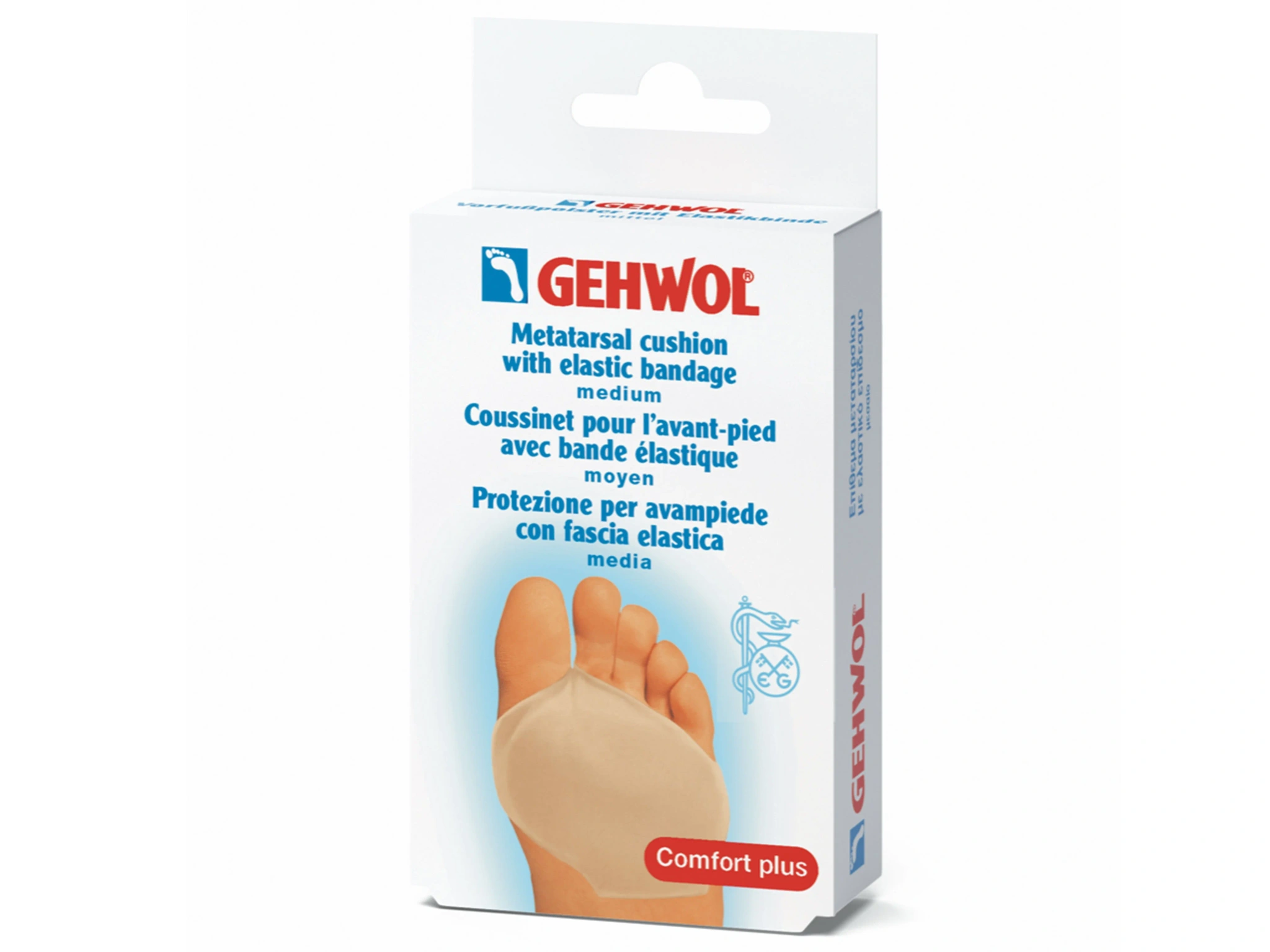 Gehwol Metatarsal Cushion w/elastic bandage, Medium, 1 stk.