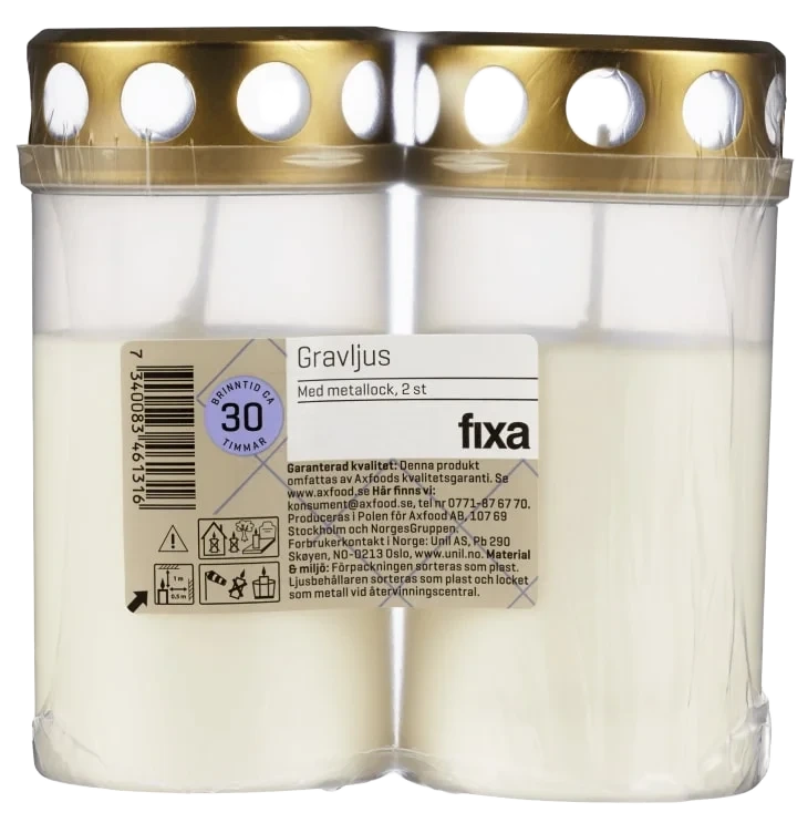 Gravlykt m/Lokk 2pk Fixa