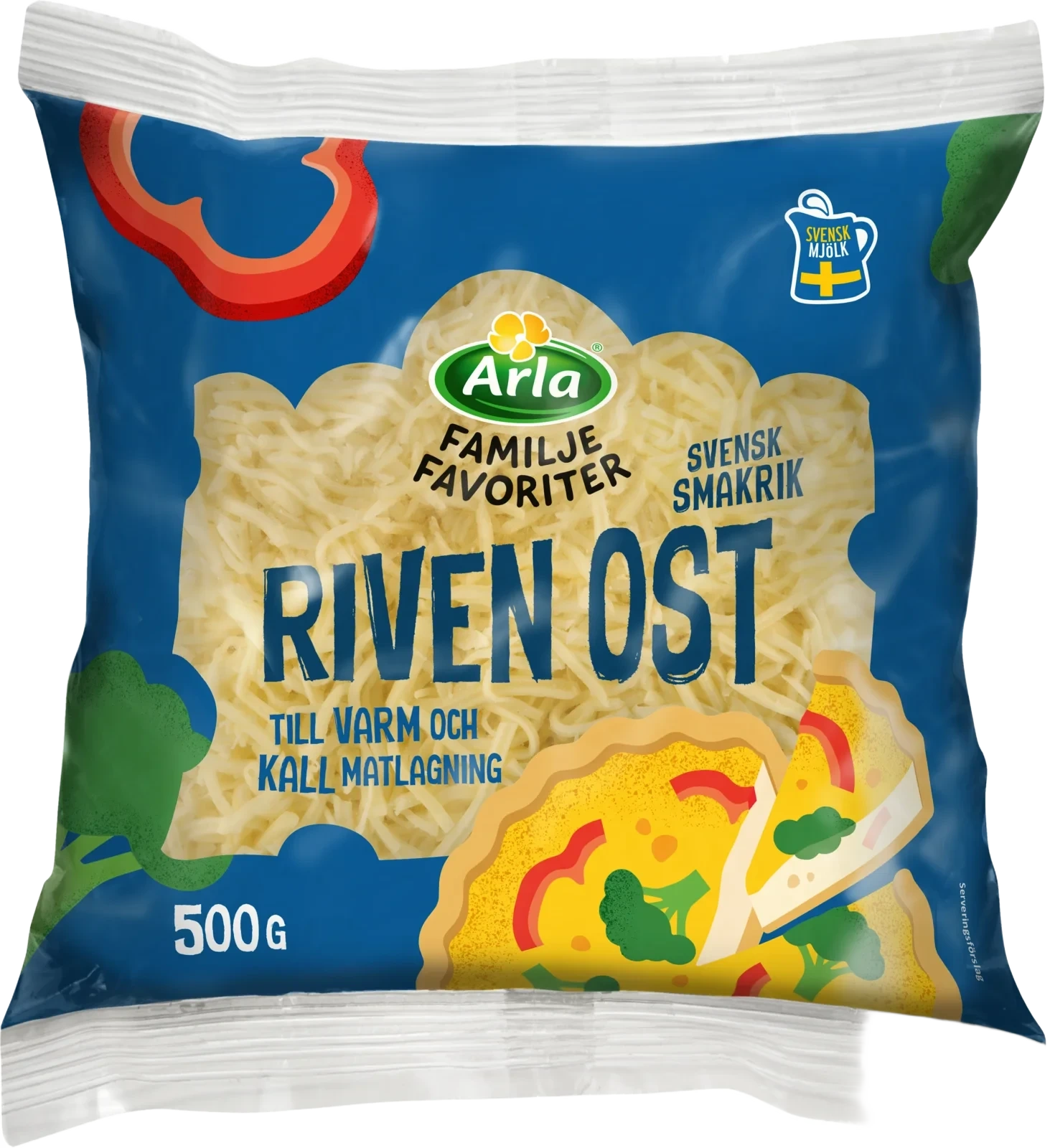 Familjefav Svensk riven ost 24% 500 g