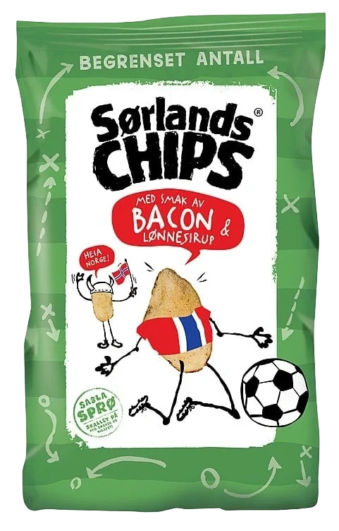 Sørlandschips Bacon&Lønnesirup 180g