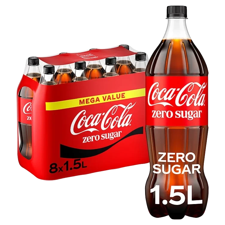Coca-Cola Zero 1,5lx8 flaske