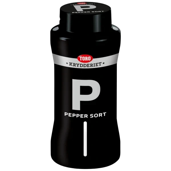 Pepper Sort Hel 430g Toro Krydder