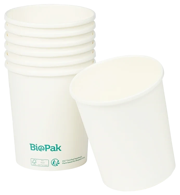 Skål ronda slank papp/pla hvit 950ml  35stk