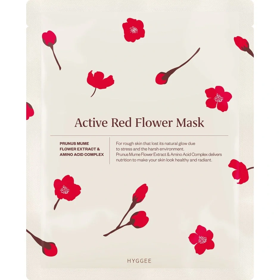 Hyggee Red Flower Active Mask
