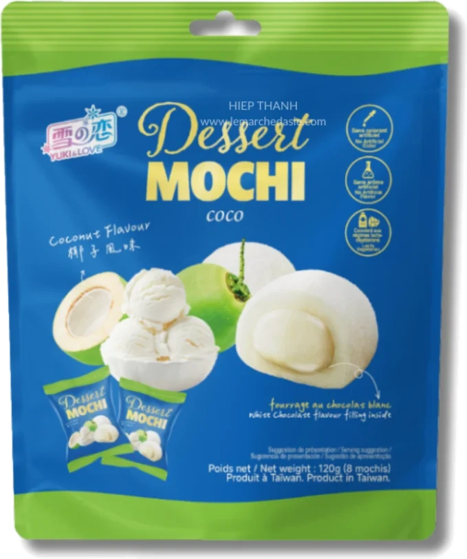 Yuki & Love Mochi Coconut Chocolate 120g
