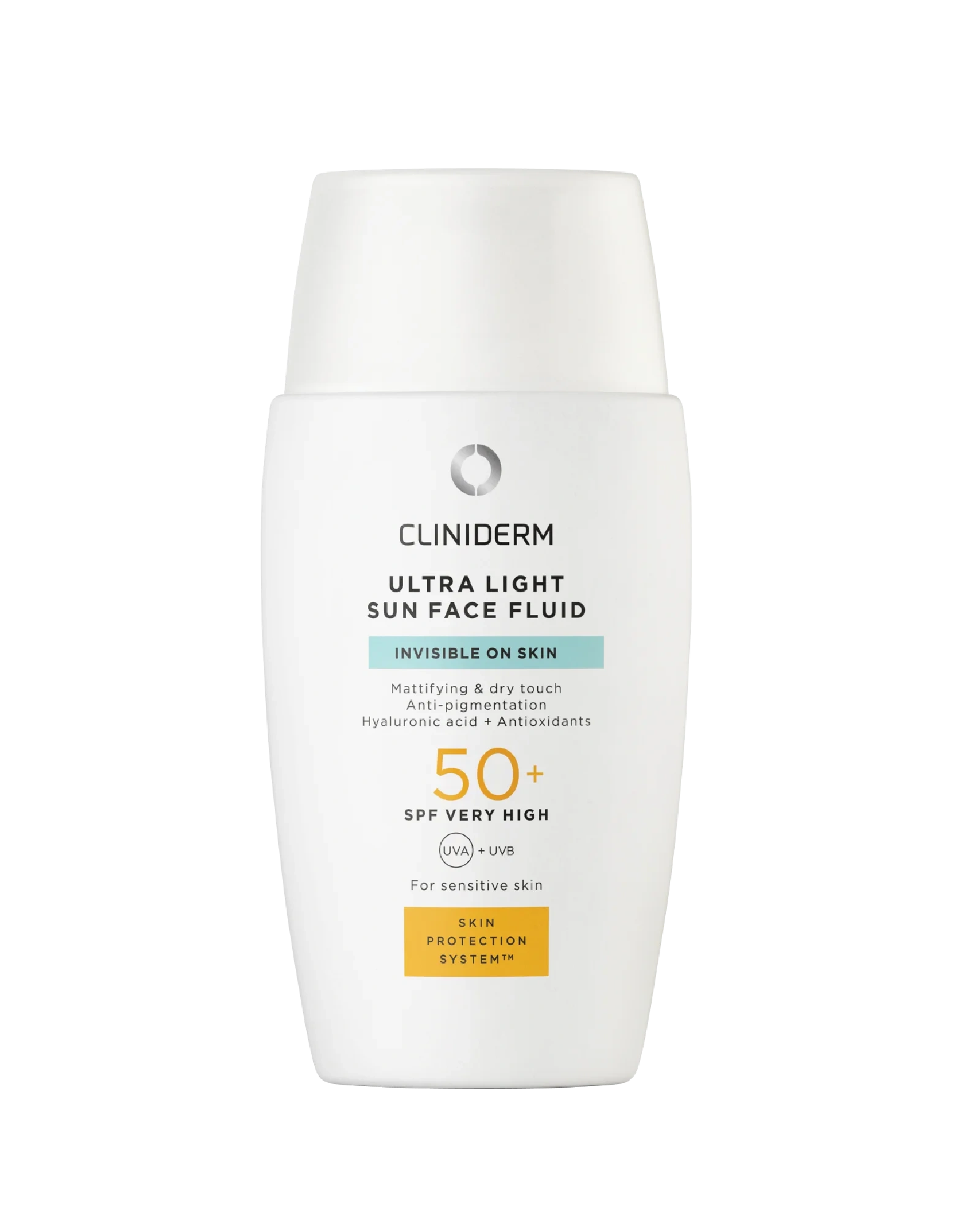 Cliniderm Ultra Light Sun Face Fluid SPF50+, 40 ml