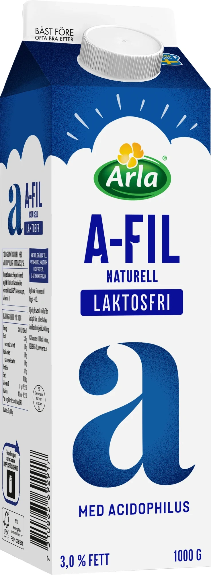 Laktosfri A-fil 3%