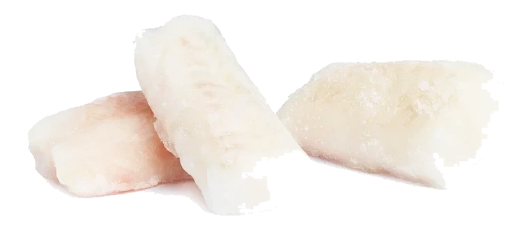 Torsk loins lettsaltet 140-160g 10% glasering   2,5kg