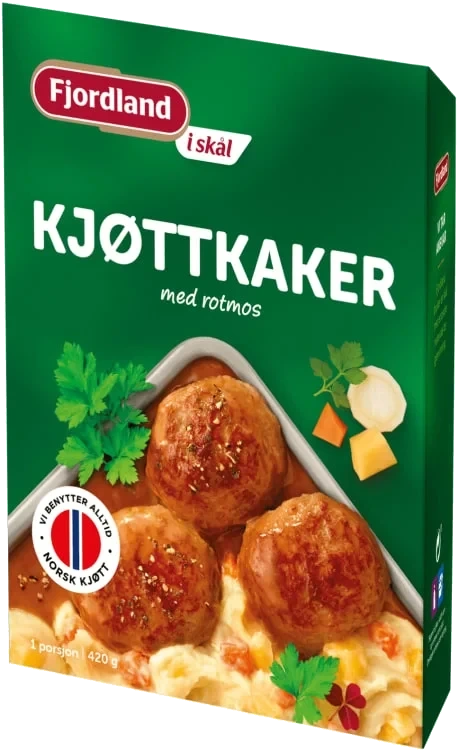 Kjøttkaker og rotmos m/potet i skål  420g