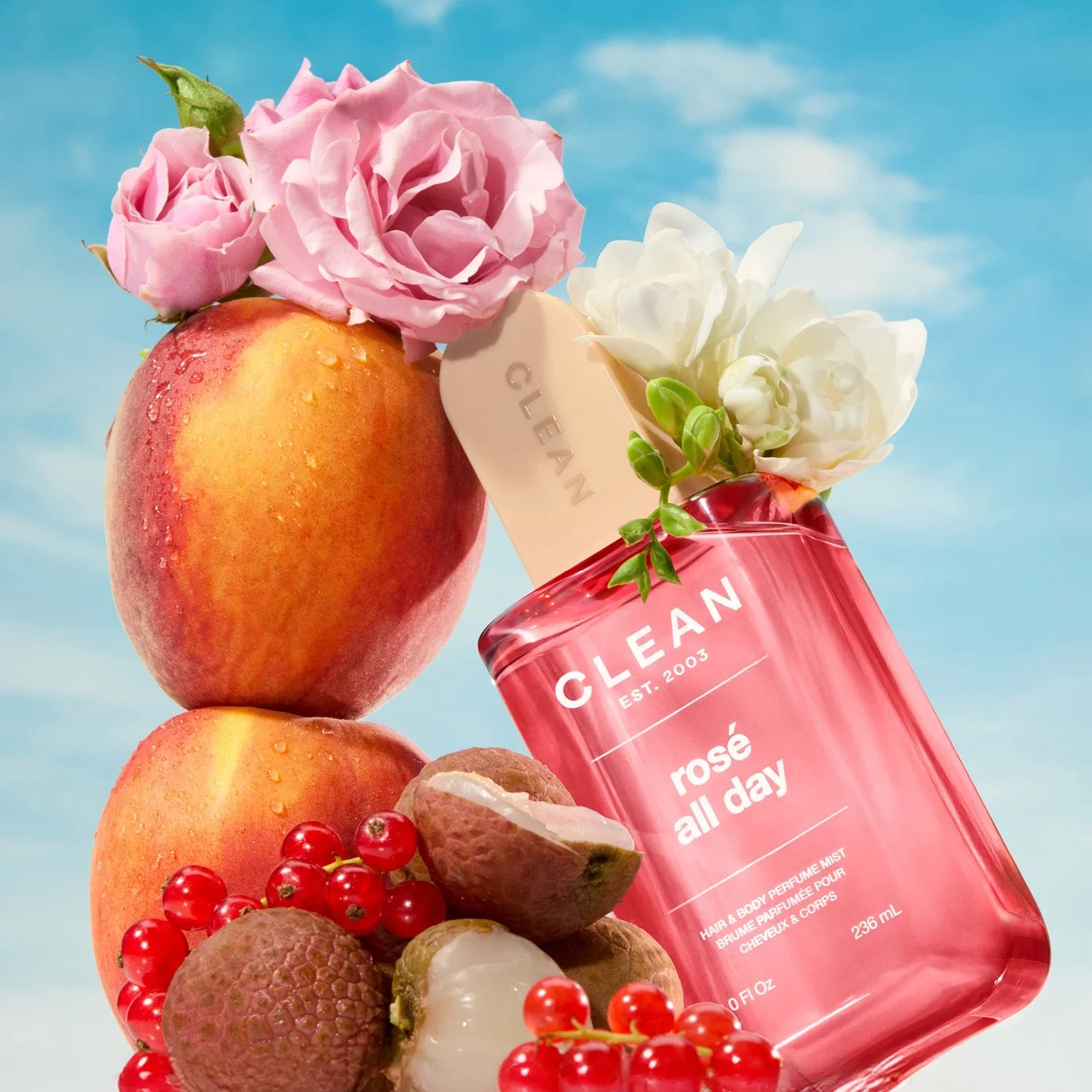 Clean Rosé All Day Hair & Body Perfume Mist