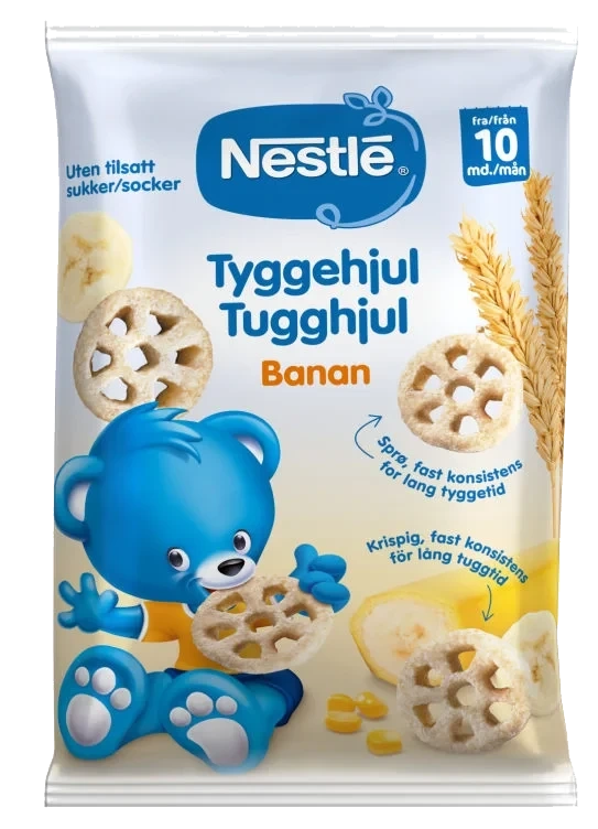 Tyggehjul Banan 28g fra 10m