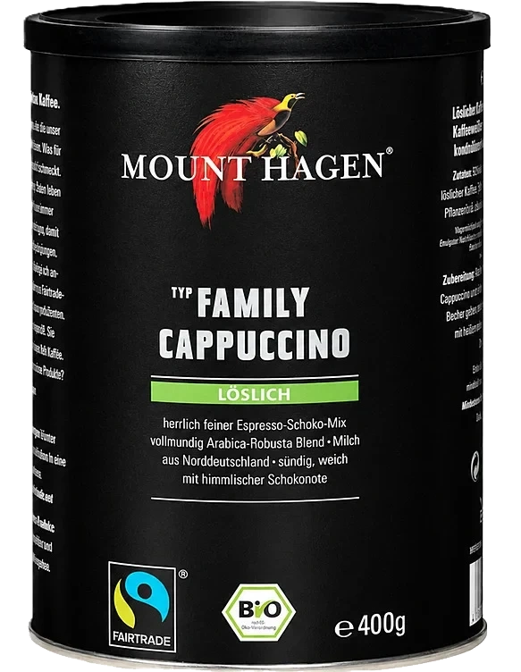 Mount Hagen Cappucino Family 400g