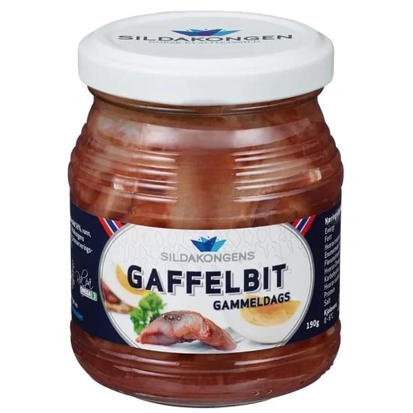 Gaffelbit Gammeldags 190g Glass Sildakongen