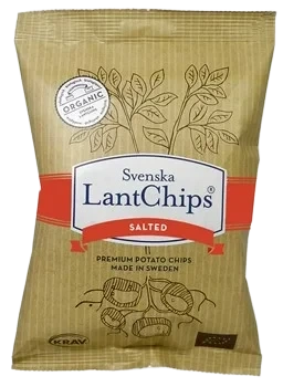 Chips Salt, 100g, økologisk, Svenska Lantchips