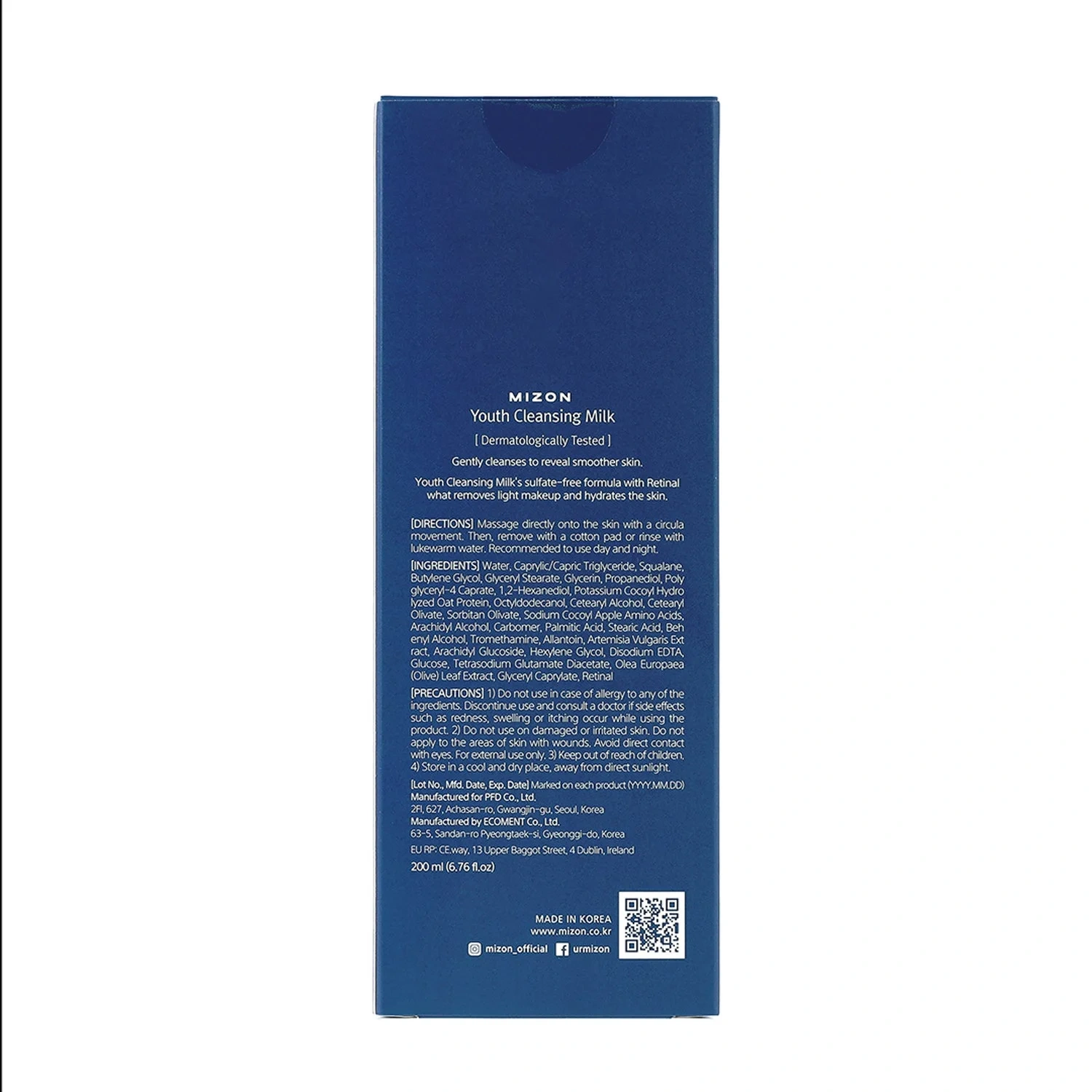 Mizon Youth Cleansing Milk