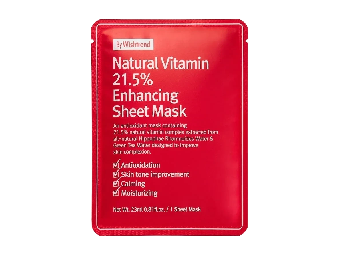 By Wishtrend Natural Vitamin 21,5% Enhancing Sheet Mask Natural Vitamin 21,5% Enhancing Sheet Mask