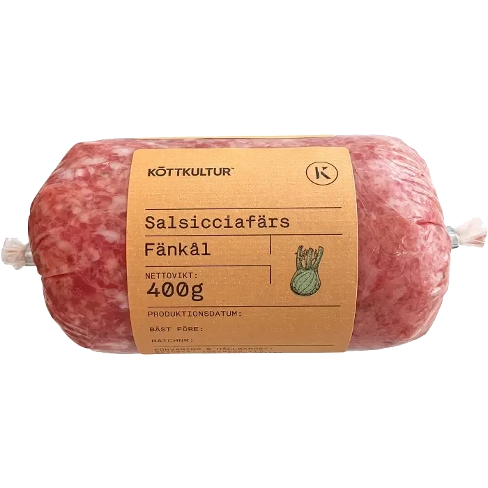 Salsicciafärs Färsk Fänkål 400g Köttkultur