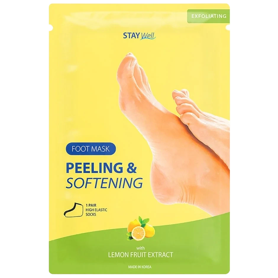 Stay Well Peeling & Softening Foot Mask Lemon