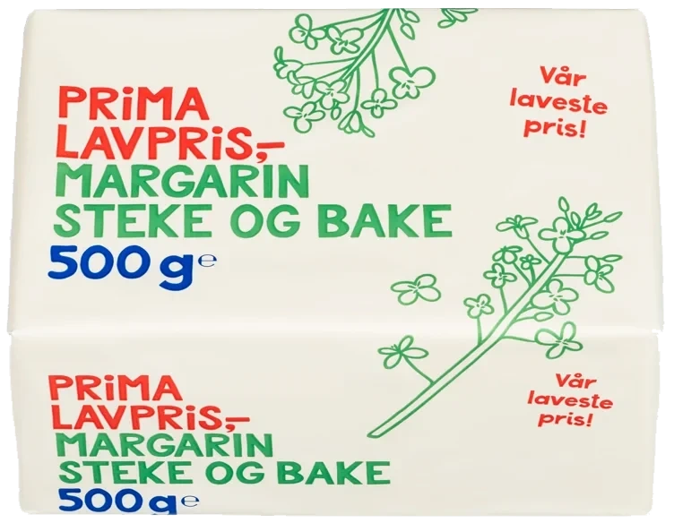 Steke og bake margarin   500g