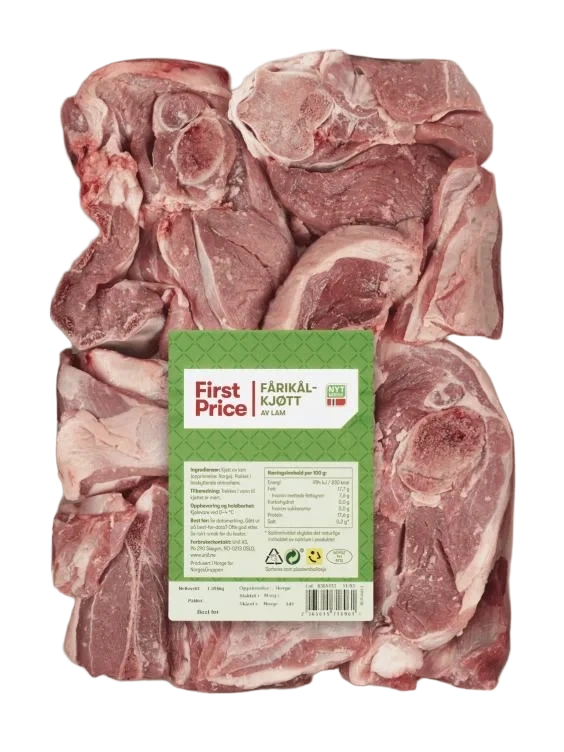 Lam Fårikålkjøtt Ca1,8kg First Price