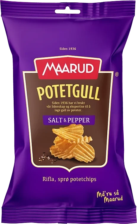Potetgull salt & pepper 40g