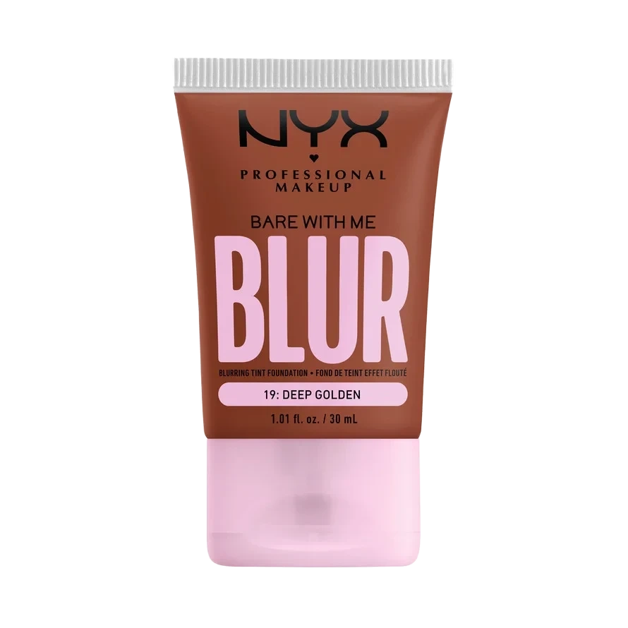 NYX PROFESSIONAL MAKEUP Bare With Me Blur Tint Foundation 19 Deep Golden