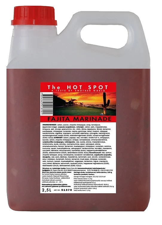 Fajita Marinade 2,5liter Kanne