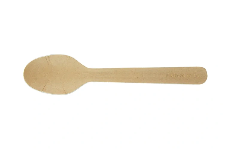 Skje kraft papir miljøvennlig 165mm   100stk