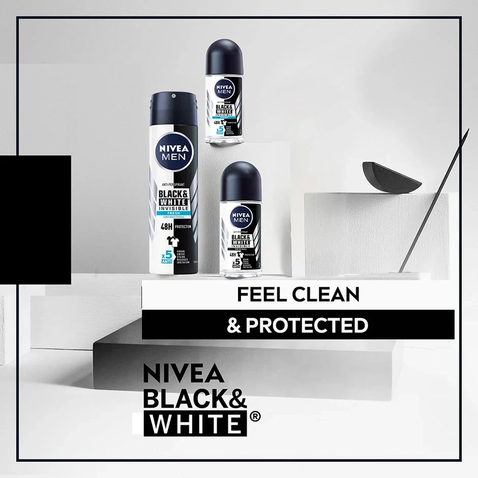 NIVEA Black & White Fresh Roll On