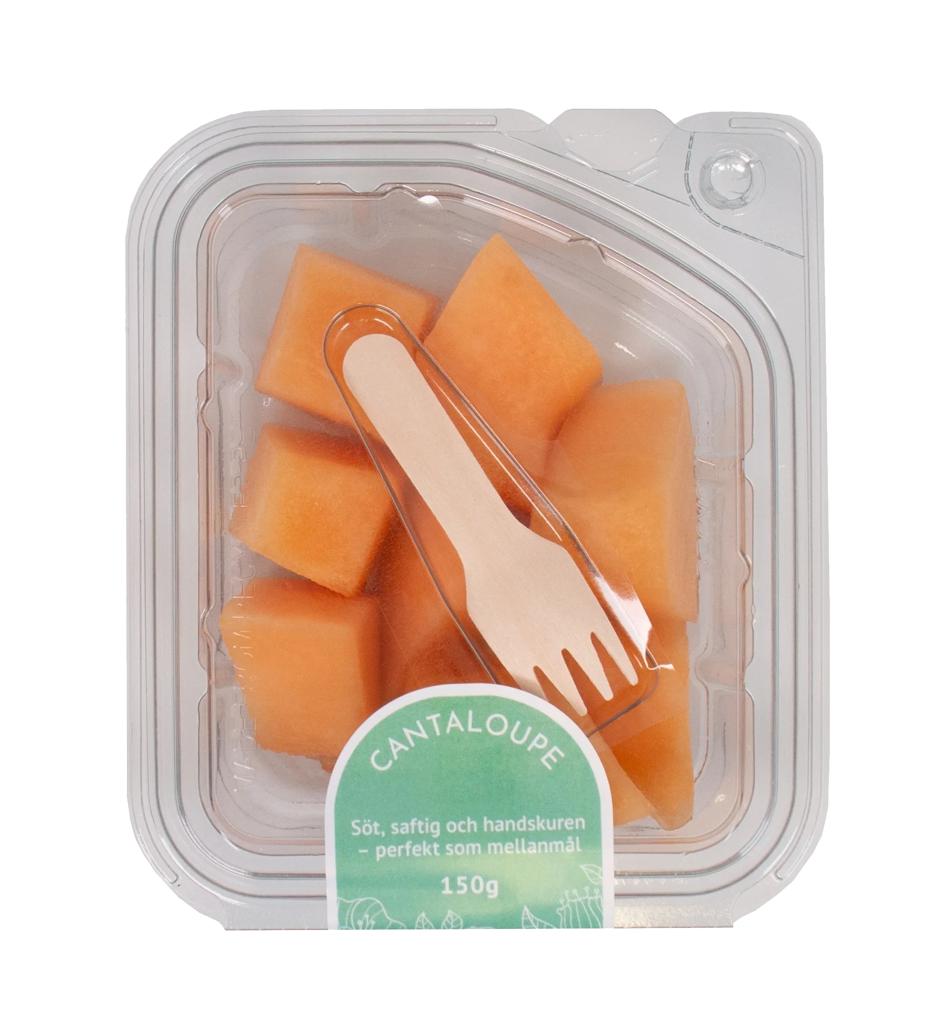 Cantaloupemelon i bitar