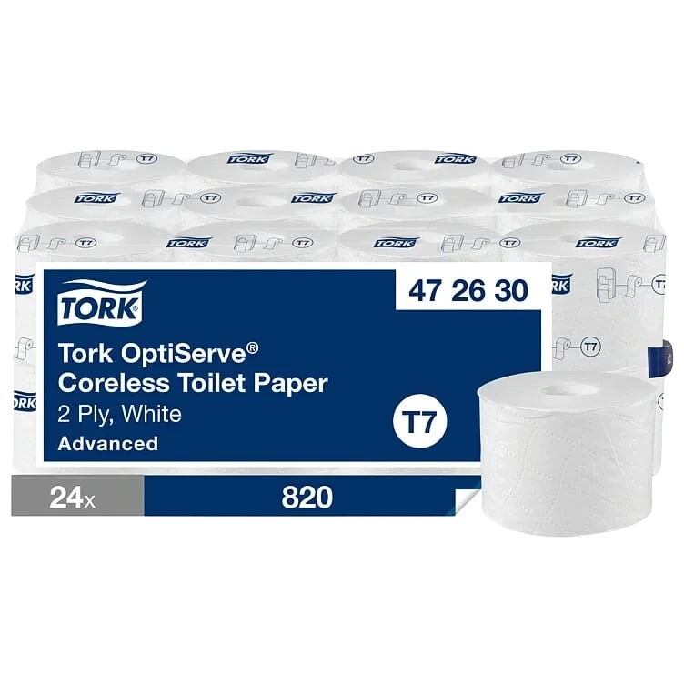 Toalettrull optiserve advanced (t7) hylsefri 2lag 24stk