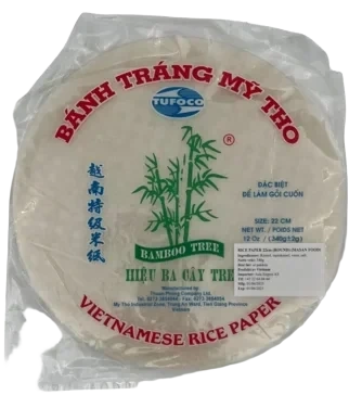 Rice Paper 22cm Goi Cuon Rund Pose Three Coconut 340g