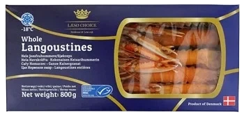 MSC. Norway Lobster 17-20/kg. 6x100