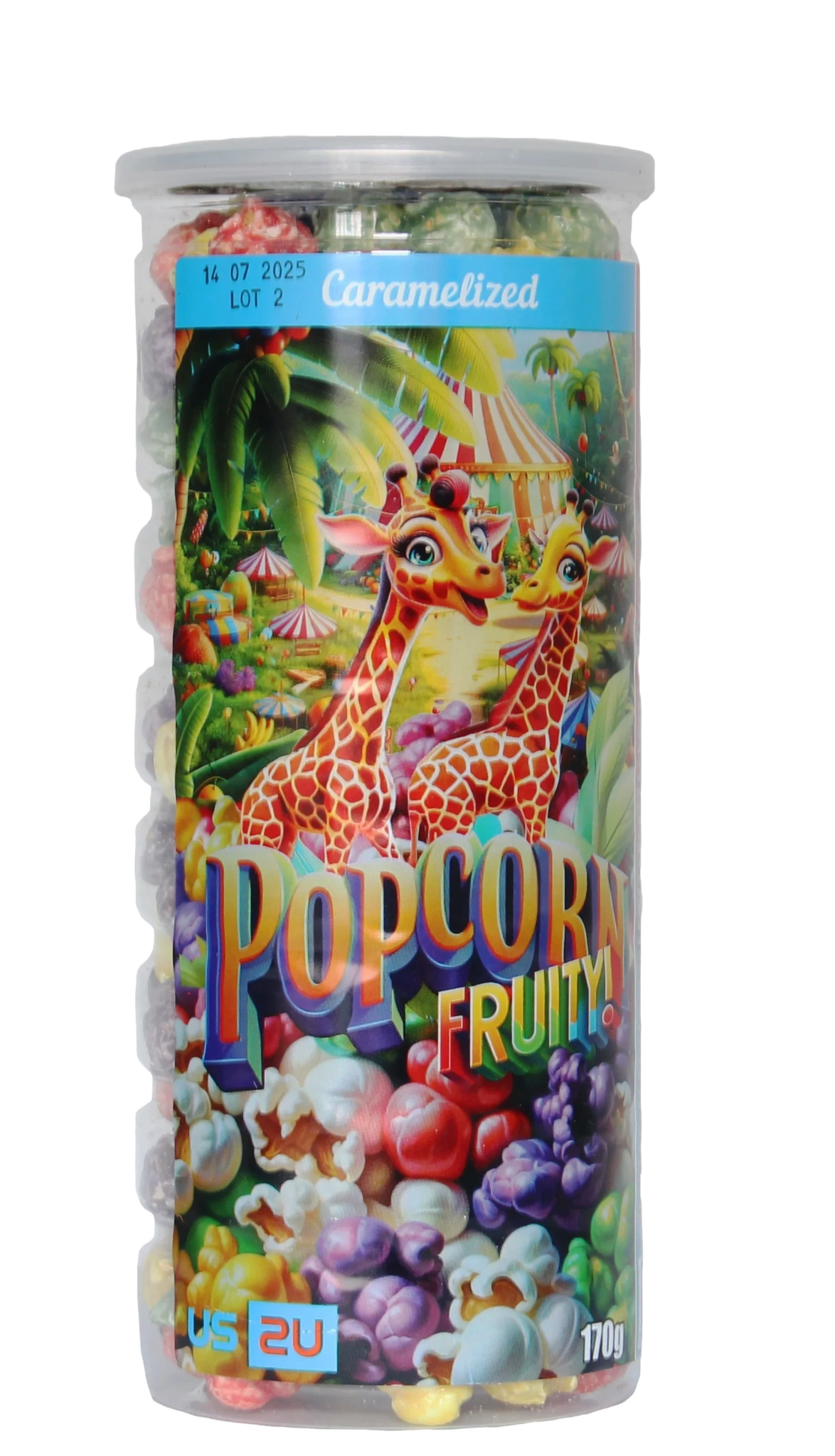Karamelliserade Popcorn Fruity Mix