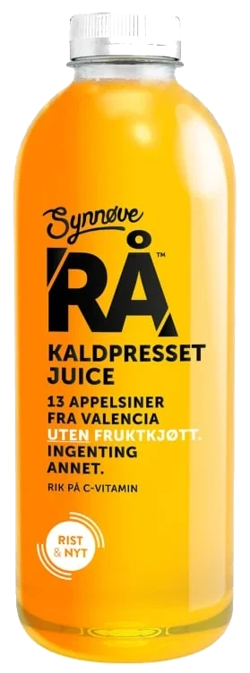 Rå kaldpresset appelsinjuice  1l
