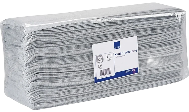 Industriklut, ABENA, 42x35cm, Grå, Nonwoven, 10,5cm Interfold