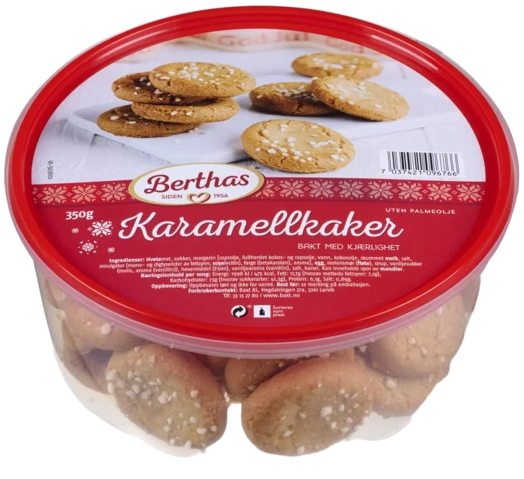 Karamellkaker 350g Berthas