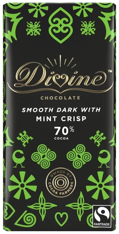 70% dark chocolate with mint    90g