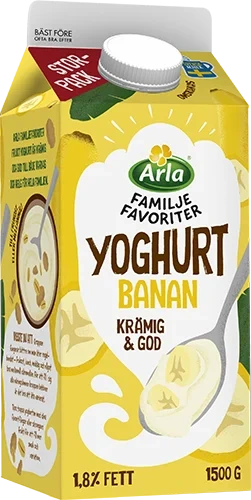 Familjefavoriter yoghurt banan