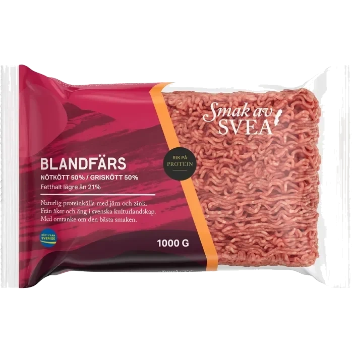 Nötfärs Färsk 12% 1kg Smak av Svea