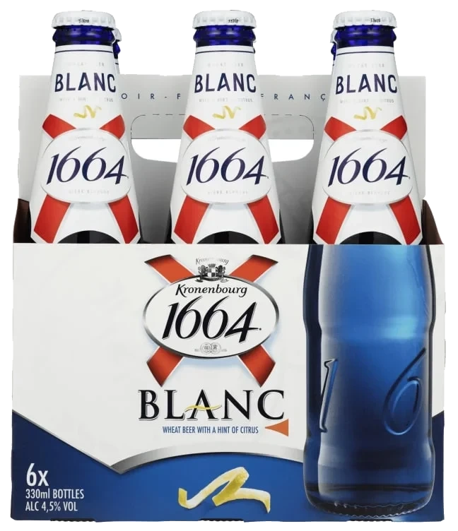 Kronenbourg 1664 Blanc 4,5% 0,33lx6 Fl