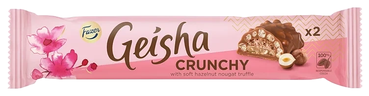 Geisha Crunchy Sjokoladebar 50g Fazer