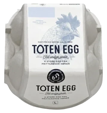 Toten Egg Store Ferske 4pk