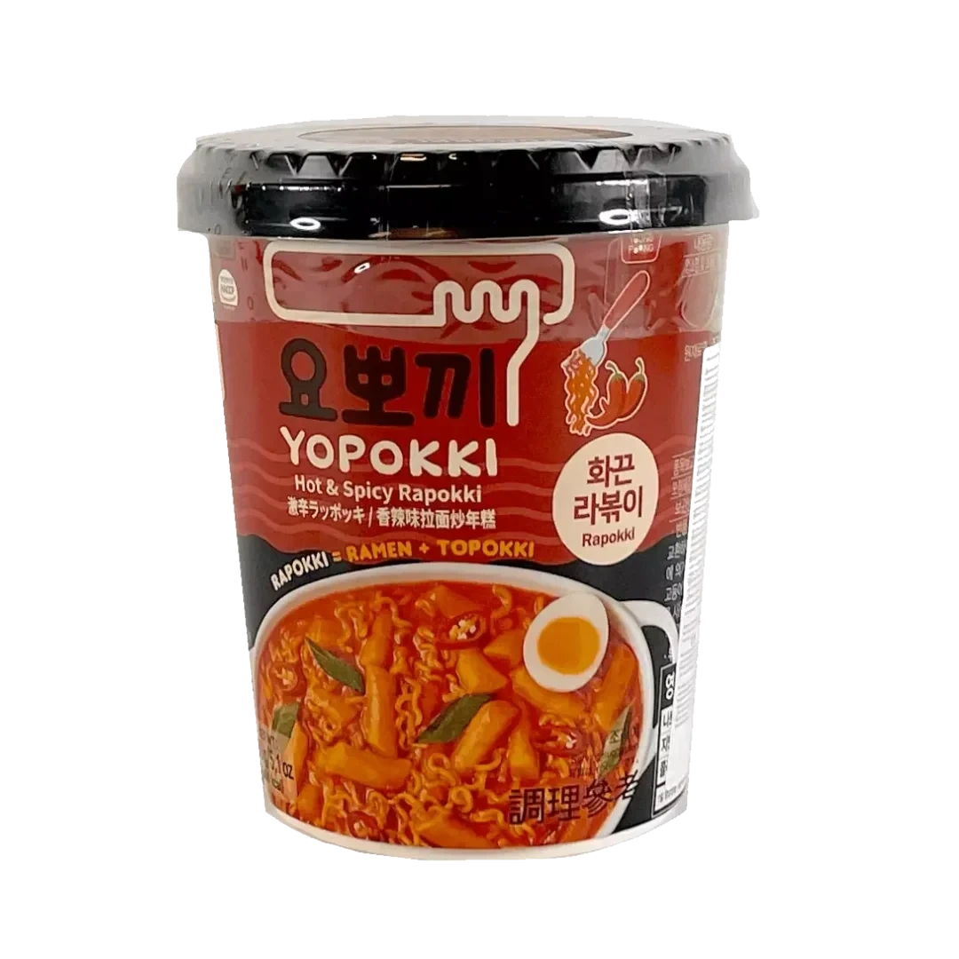 Yopokki Ricecake & Ramen Cup Hot & Spicy 145 g