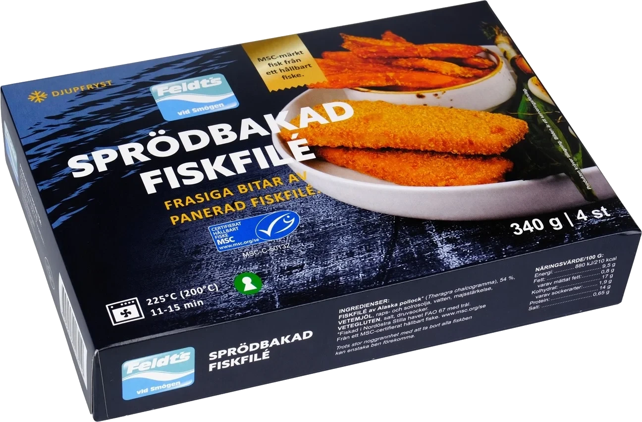Alaska Pollockfilé Sprödbakad MSC