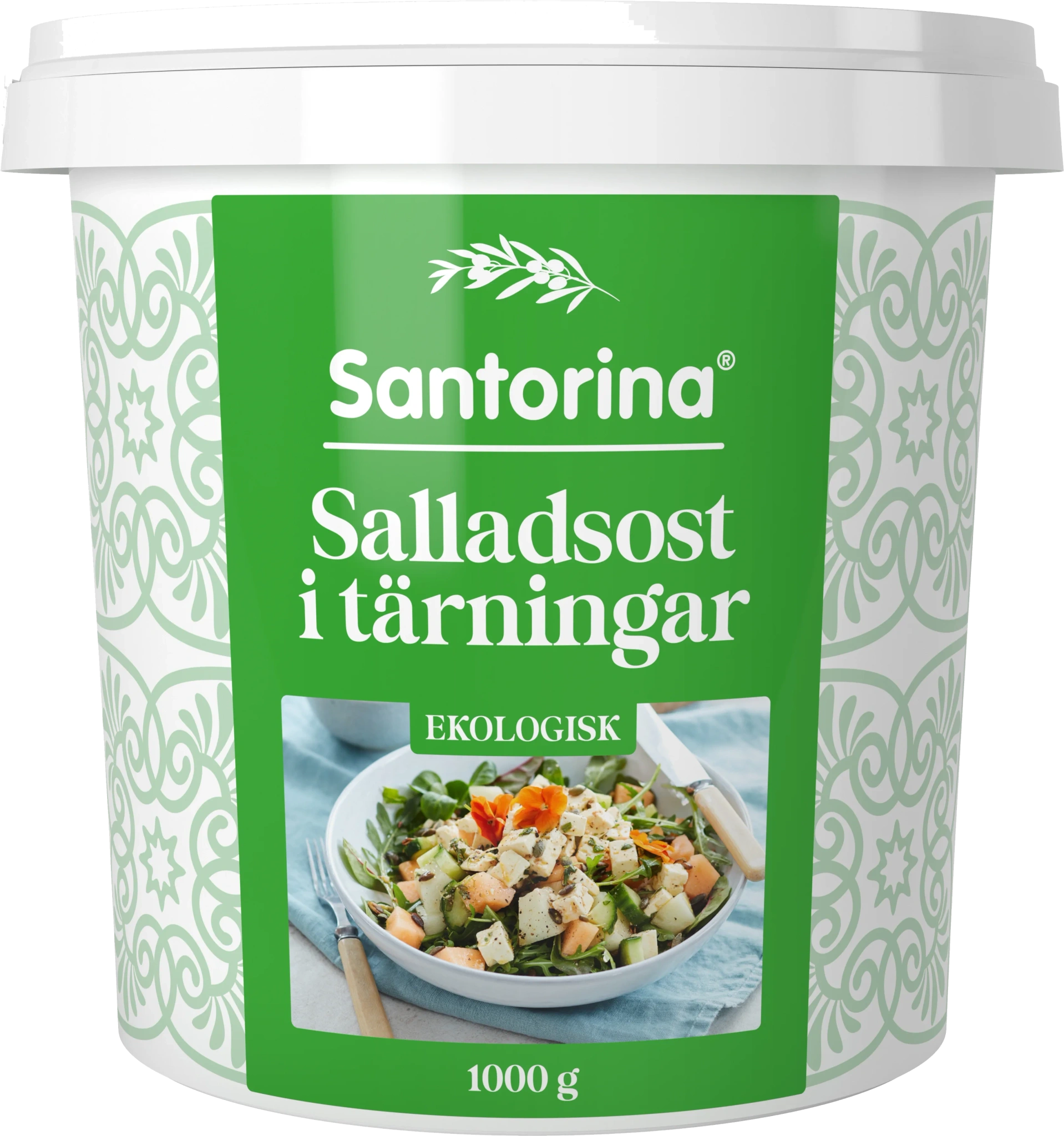 Salladsost tärnad naturell EKO