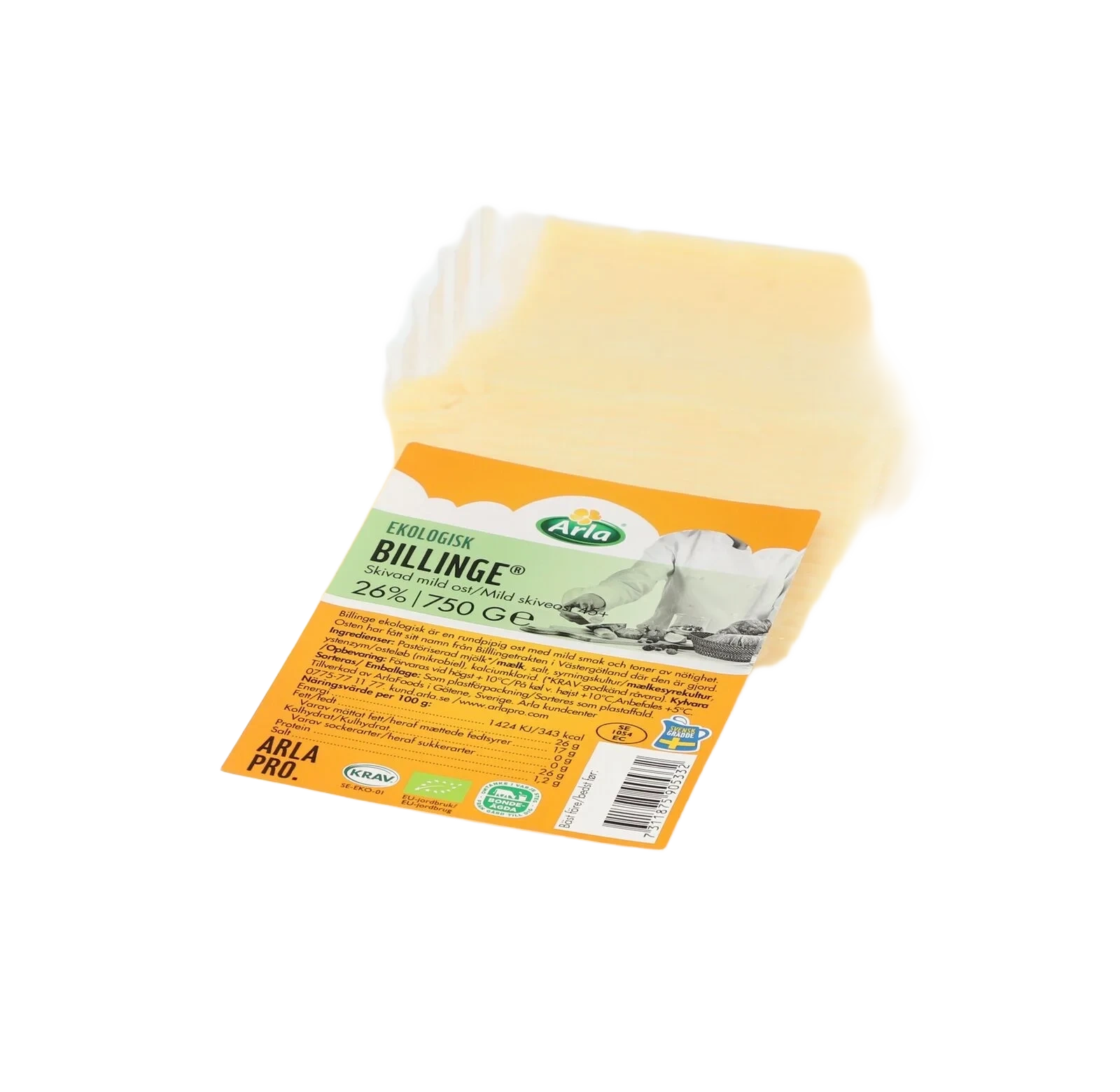 Billinge EKO skivad ost 26%