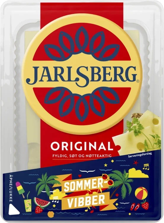 Jarlsberg Skiver Sommervibber 120g Tine
